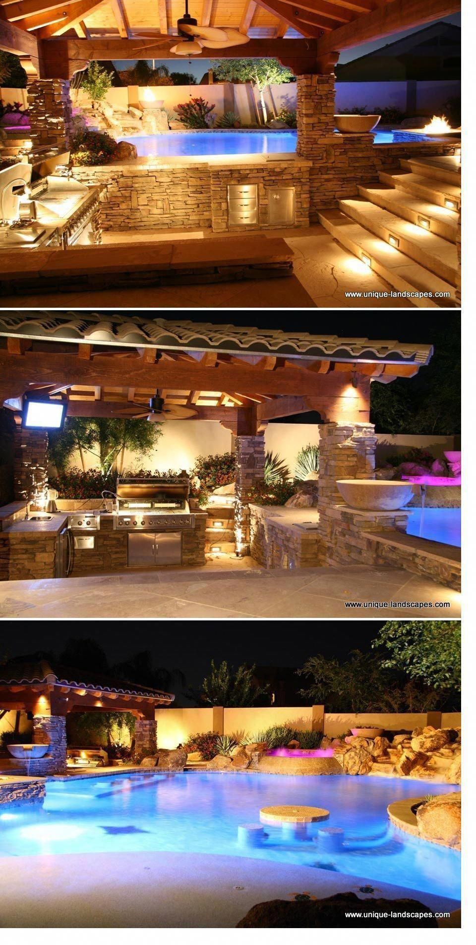 Luxury Backyard Pool Ideas 1
