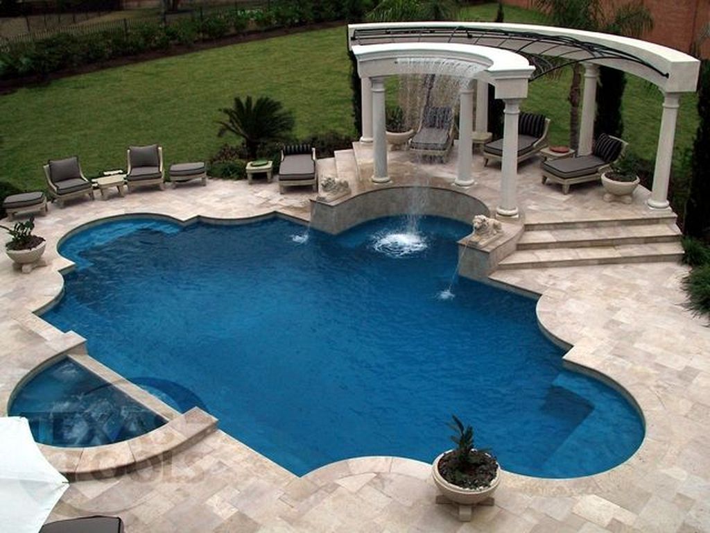 Luxury Backyard Pool Ideas 17