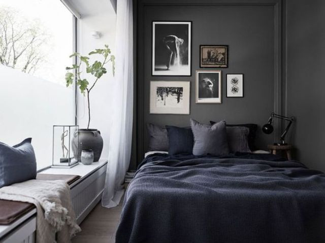 Alluring Bedroom Designs Dark Wall 27 Stylish Bedrooms with Black Walls Digsdigs