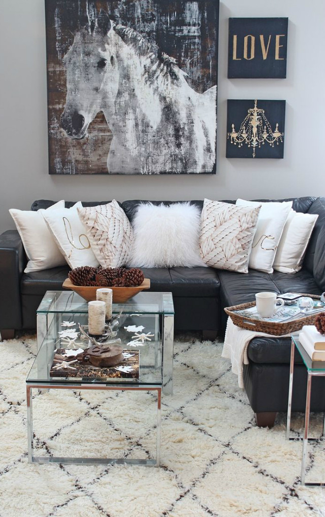 Black Living Room Designs 15 Black and White Living Room Ideas
