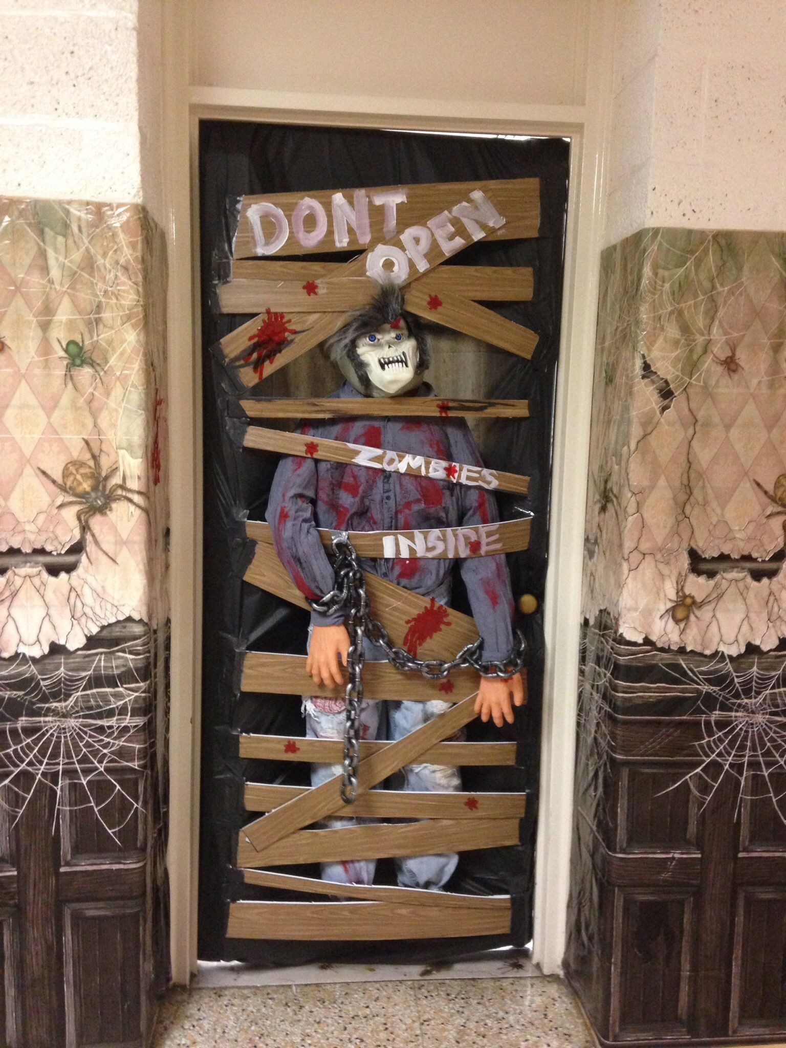 Door ornament Ideas Classroom Halloween Door Decorating Contest Zombies