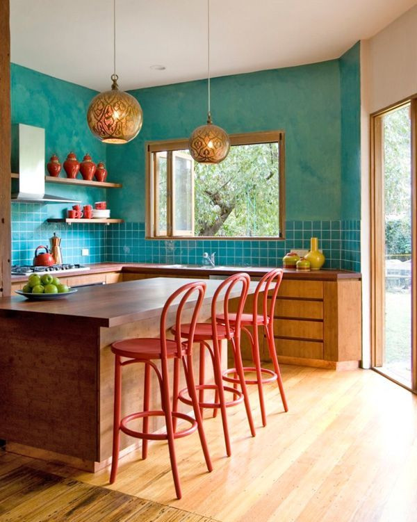 Kitchen Designs Vibrant Colors 31 Bright and Colorful Kitchen Design Inspirations