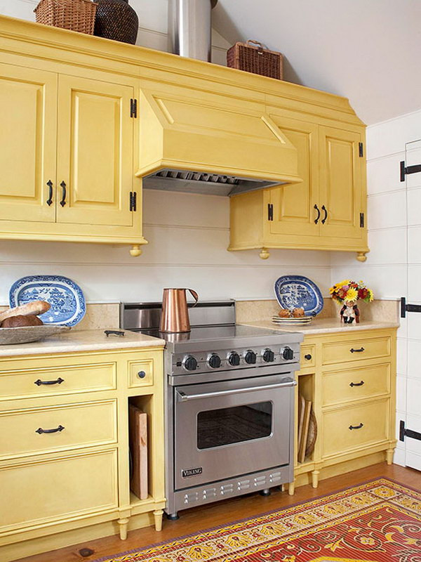 Kitchen Designs Vibrant Colors 80 Cool Kitchen Cabinet Paint Color Ideas