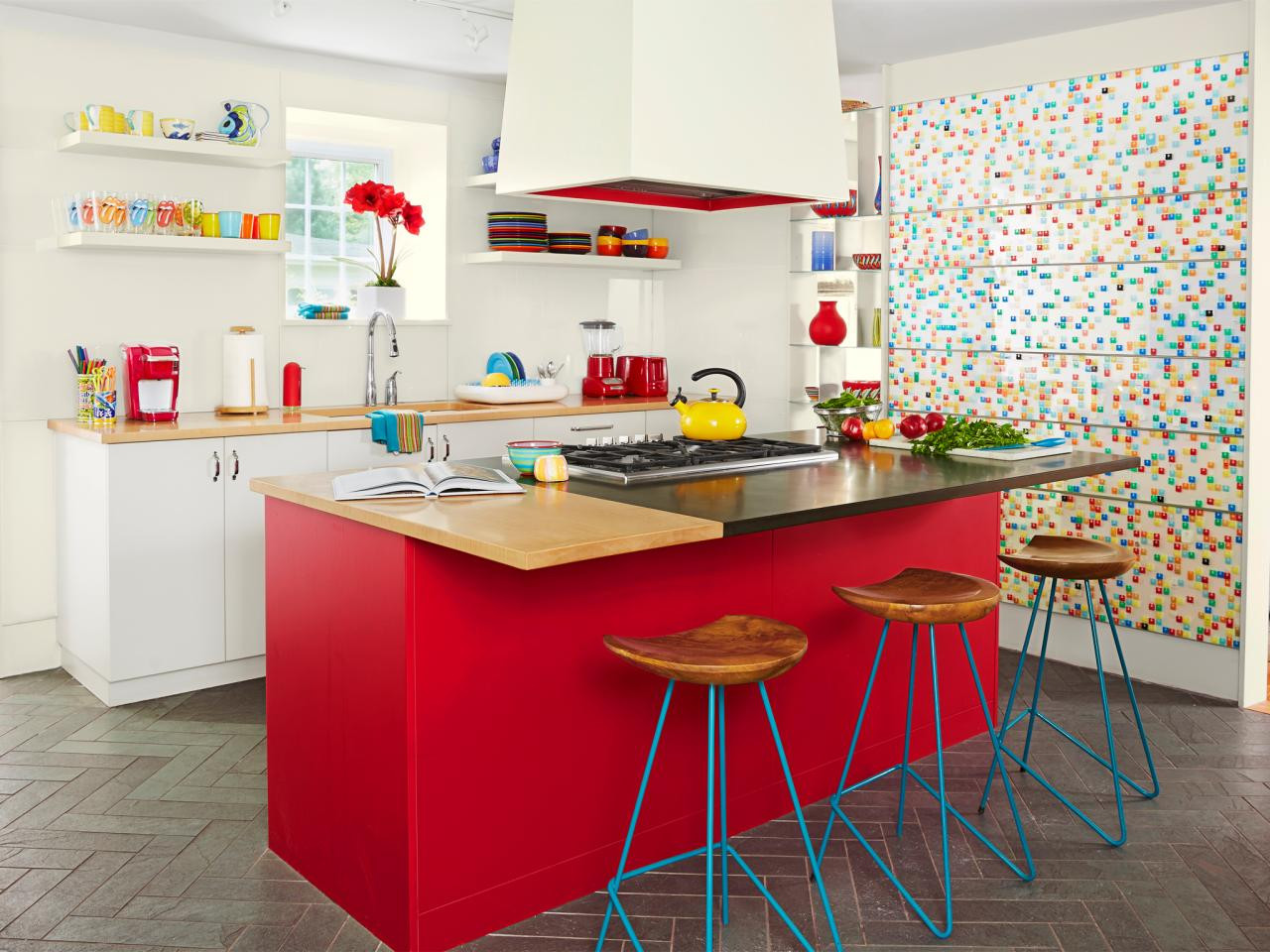 Kitchen Designs Vibrant Colors A Colorful Kitchen Makeover