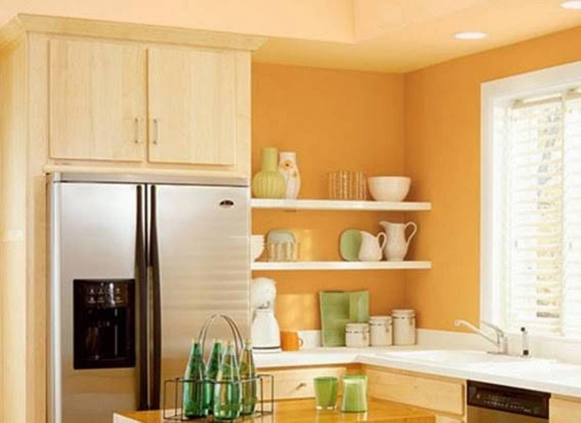 Kitchen Designs Vibrant Colors Kitchen Vibrant orange Kitchen Walls Light orange