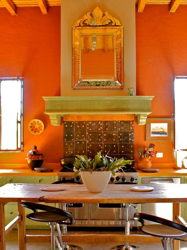 Kitchen Designs Vibrant Colors Spanish Style Decorating Ideas