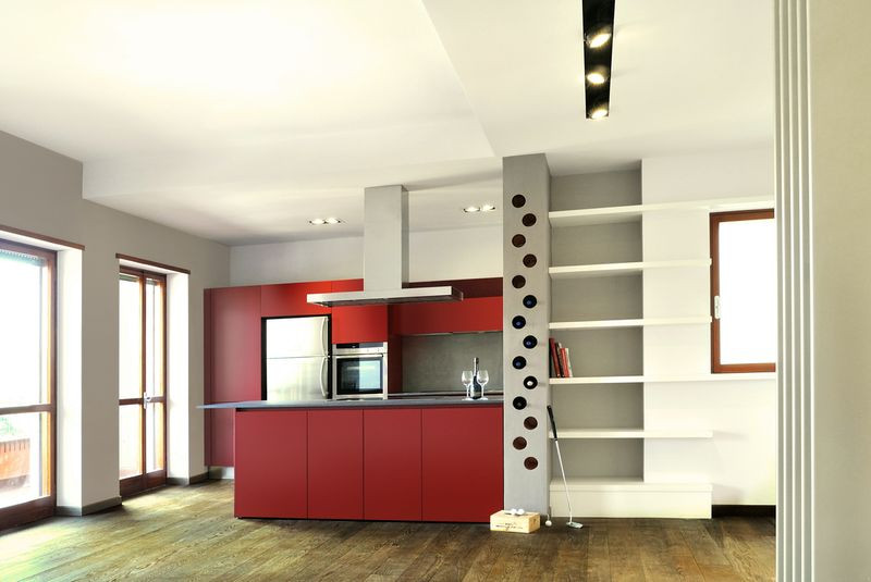 Kitchen Designs Vibrant Colors Vibrant Color and Suspended Ceilings Define Modern