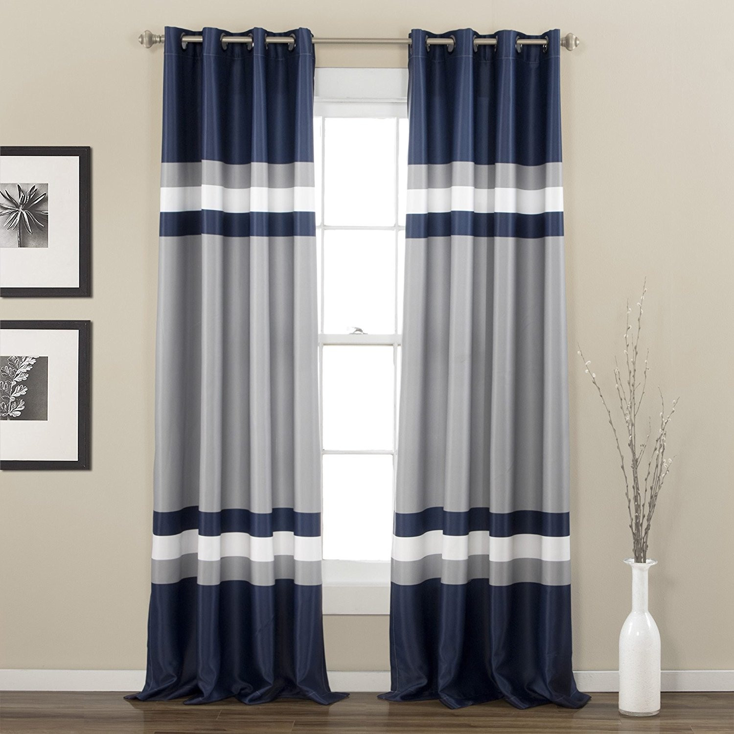 Magnificient Options for Curtains Curtain Magnificent Rugby Stripe Curtains Outstanding