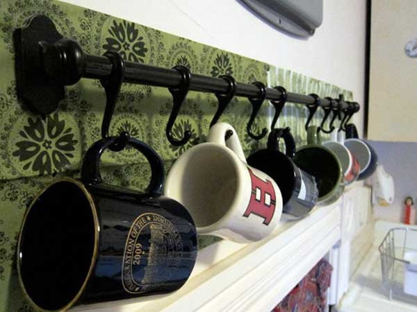 Mug Storage solutions 30 Fun and Practical Diy Coffee Mugs Storage Ideas for