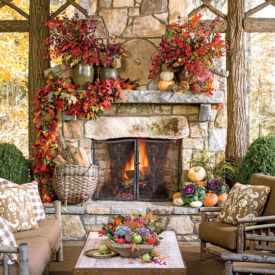 Outdoor Fireplace Design Glowing Outdoor Fireplace Ideas southern Living