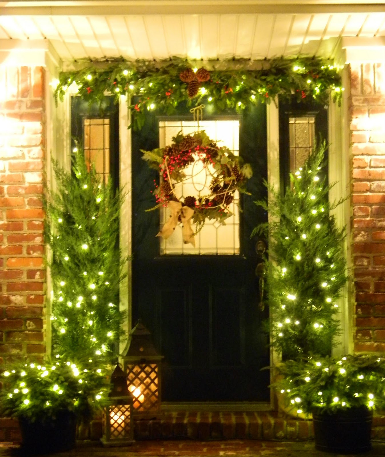 Unique Door Decoration Christmas Doors Linky Party southern Fried Gal