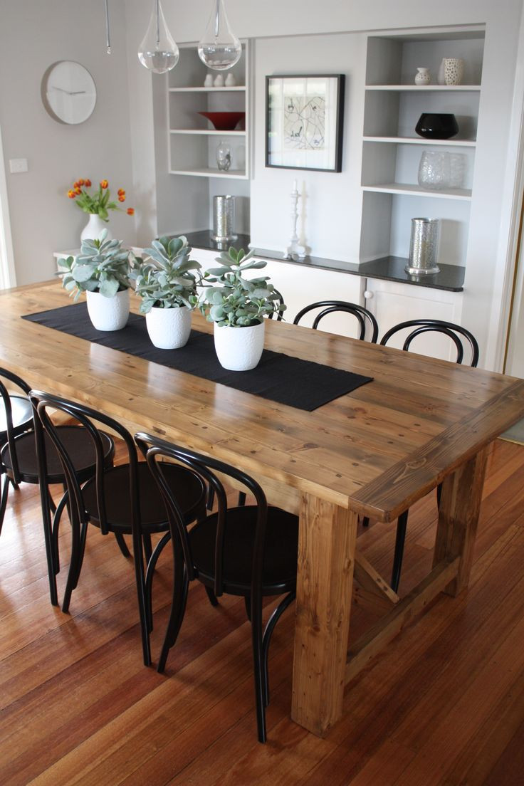 Wooden Dining Table Idea Best 25 Rustic Dining Tables Ideas On Pinterest