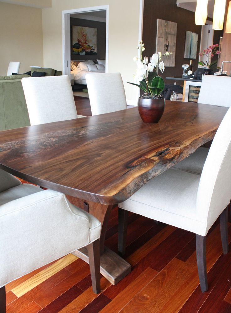 Wooden Dining Table Idea Best 25 Wood Slab Table Ideas On Pinterest