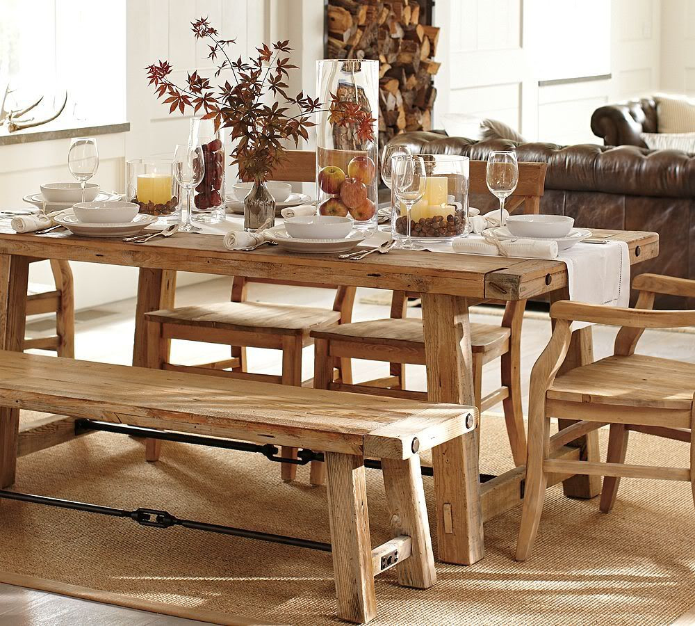 Wooden Dining Table Idea Farmhouse Table