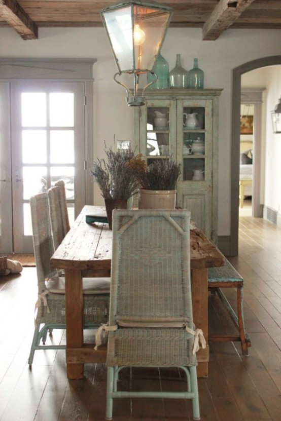 47 Calm And Airy Rustic Dining Room Designs DigsDigs