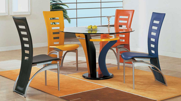 Dining Room Multicolored Chairs A Burst Of Colors From 20 Dining Sets with Multi Colored