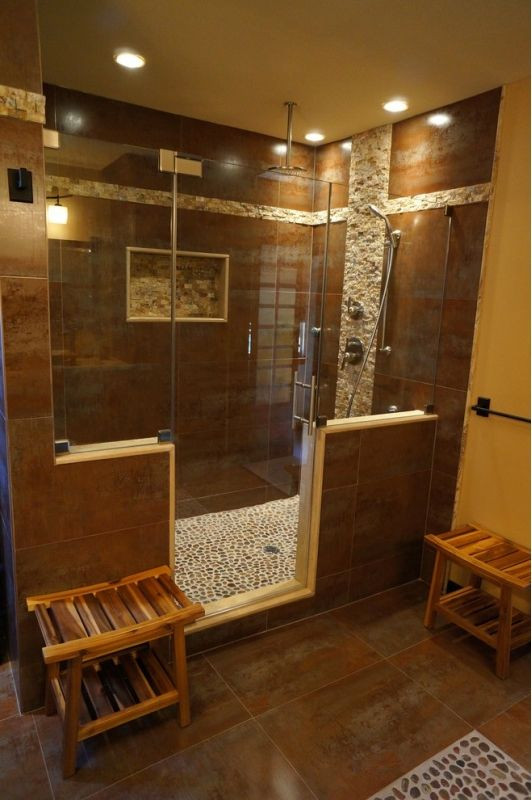 Unusual and Wonderful Bathroom Designs Beautiful Bathroom Design with Unique Walk In Shower