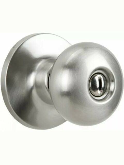 Bedroom Door Handle with Lock Residential Bedroom Bathroom Mushroom Shaped Turn Lock Privacy Door Knob Handle