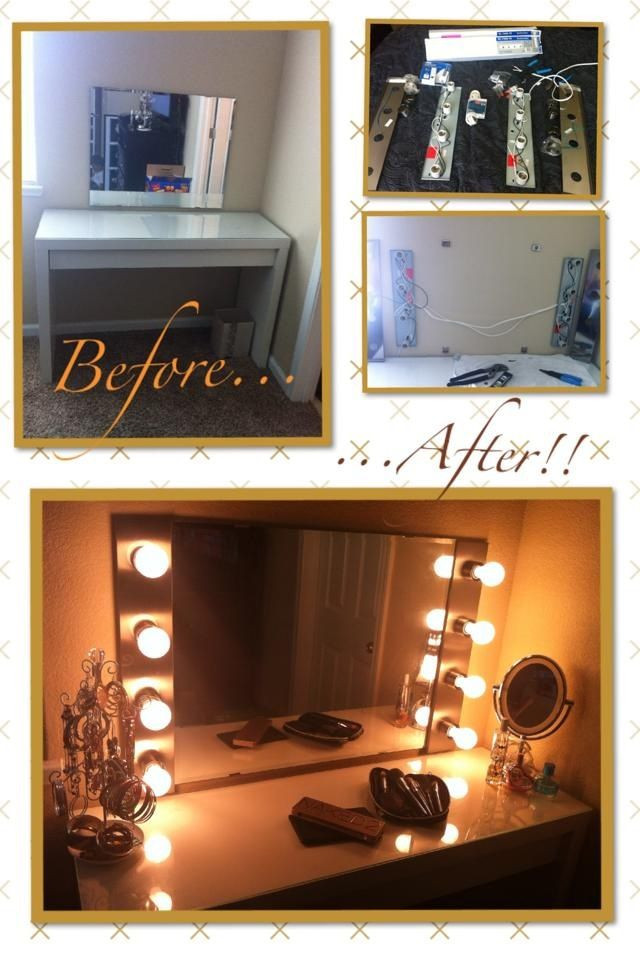 Bedroom Vanities with Light Diy Hollywood Makeup Vanity Light Mirror with Click Remote