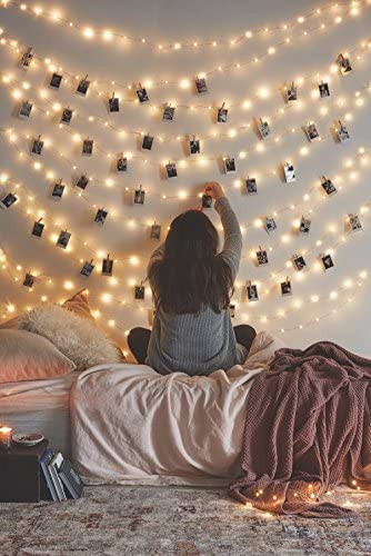 Best String Light for Bedroom 66 Ft 200leds Waterproof Starry Fairy Copper String Lights Usb Powered for Bedroom Indoor Outdoor Warm White Ambiance Lighting for Patio Halloween