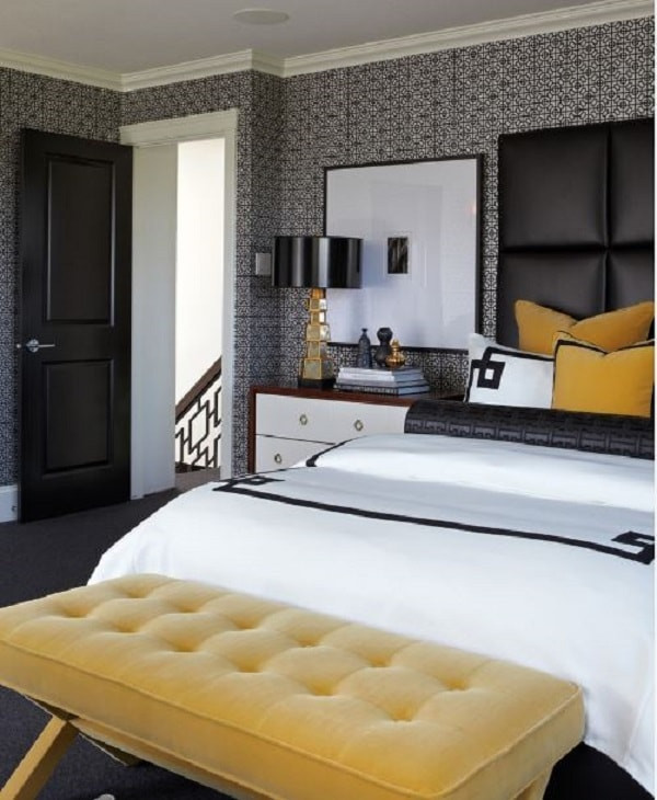 Black and Gold Bedroom Decor Luxurious Look with Black Gold Bedroom Decorating Ideas