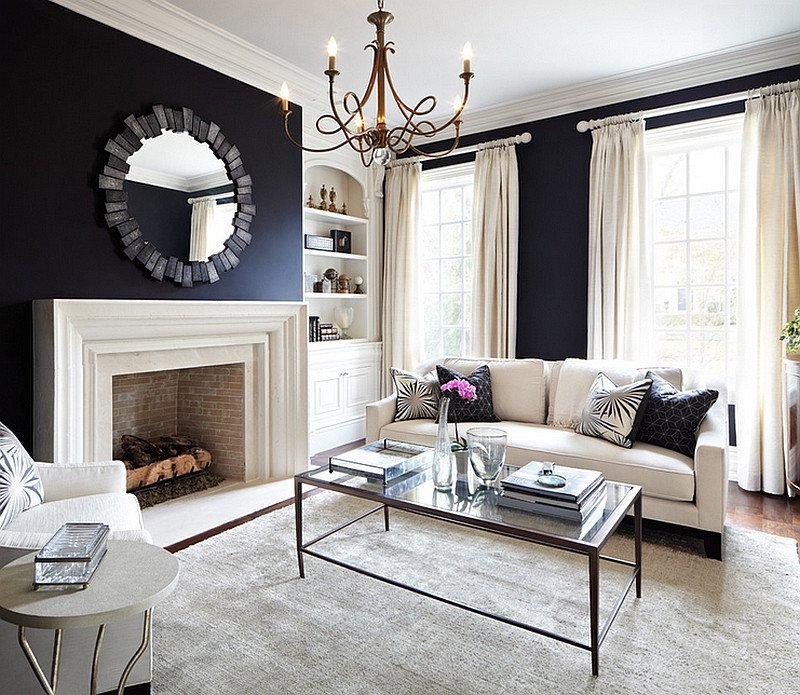 Black and White Living Room Decorating Ideas Black and White Living Rooms Design Ideas