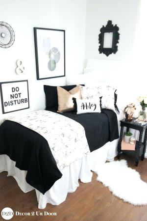 Black and White Teenage Bedroom Black and White Teen Bedding