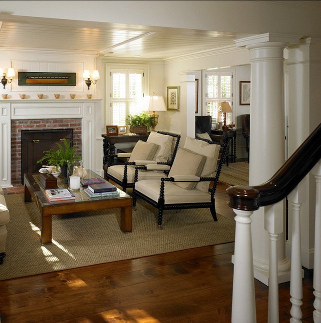 Classy Comfortable Living Room Martha’s Vineyard Traditional Coastal Home Home Bunch
