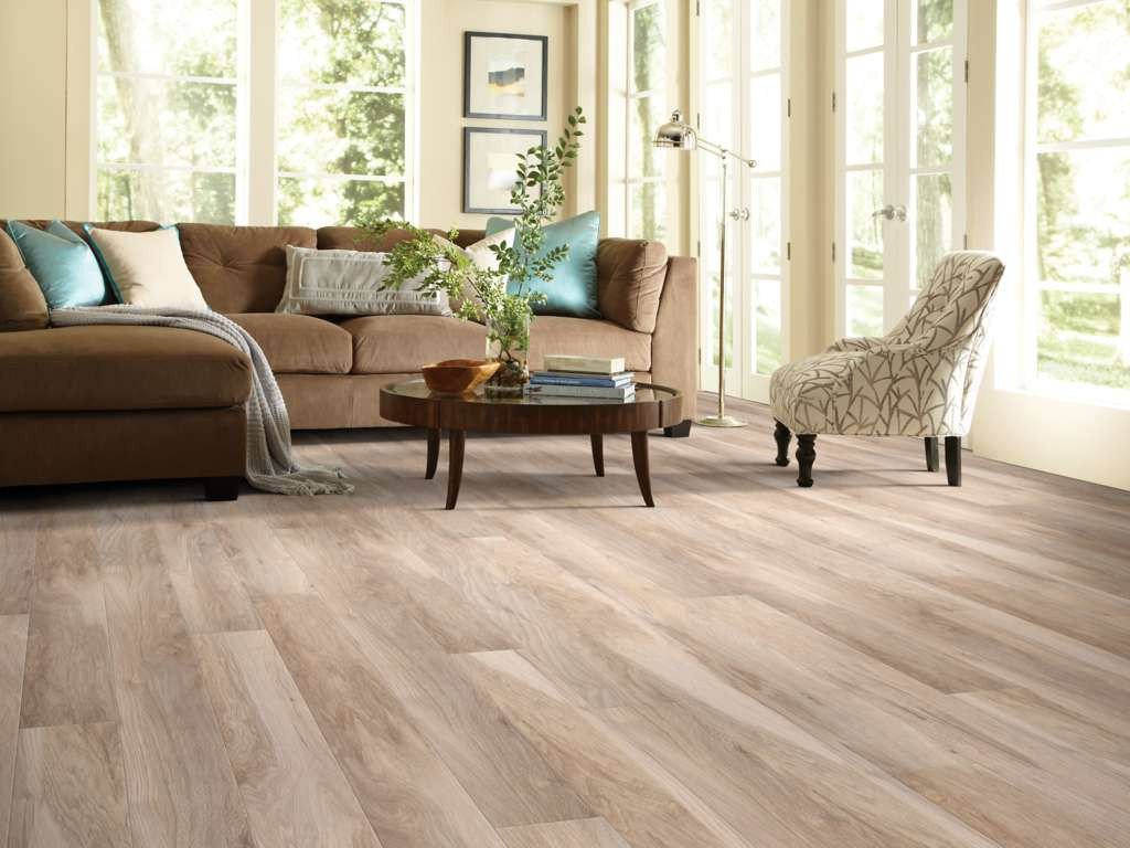 Comfortable Living Room Hickory Floor Grand Summit Sl093 Natural Hickory Laminate Flooring