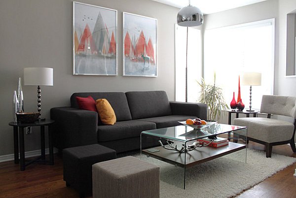 Contemporary Grey Living Room How to Decorate A Living Room