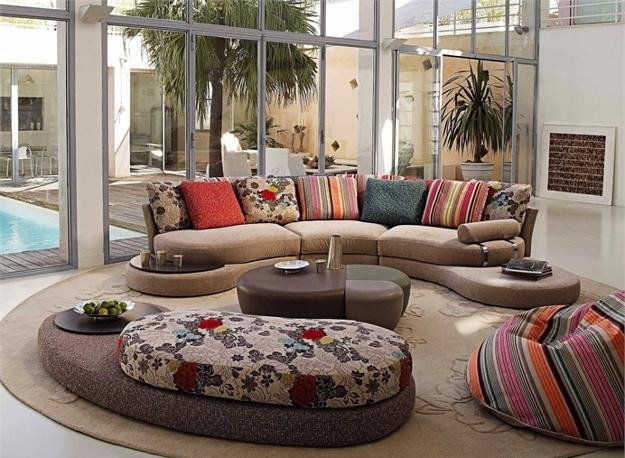 Contemporary Living Room sofas 20 Modern Living Room Designs with Stylish Curved sofas
