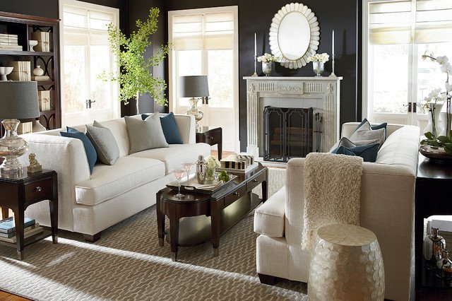 Contemporary Living Room sofas Kennedy sofa by Bassett Furniture Modern Living Room