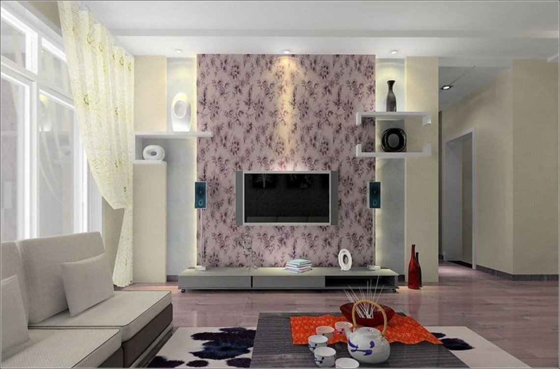 Contemporary Living Room Wallpaper Wallpapers for Living Room Design Ideas In Uk