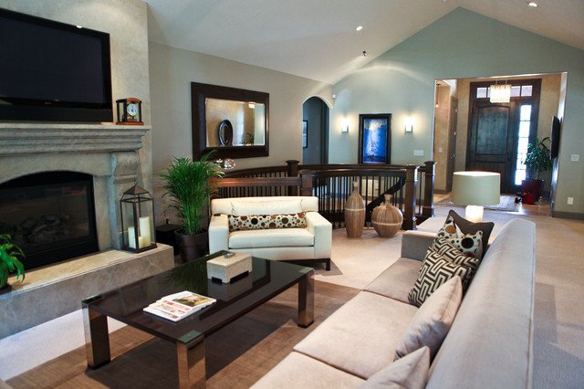 Contemporary Traditional Living Room Contemporary Mixed with Traditional Living Space