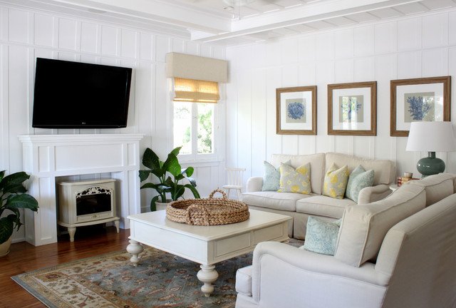 beach cottage traditional living room orange county
