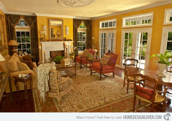 Cozy Traditional Living Room 15 Warm and Cozy Country Inspired Living Room Design Ideas