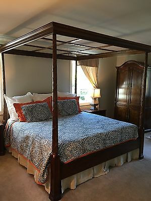 Drexel Heritage Bedroom Furniture Plete Drexel Heritage King Bedroom Set Laureatte Model Bed Armoire Dresser