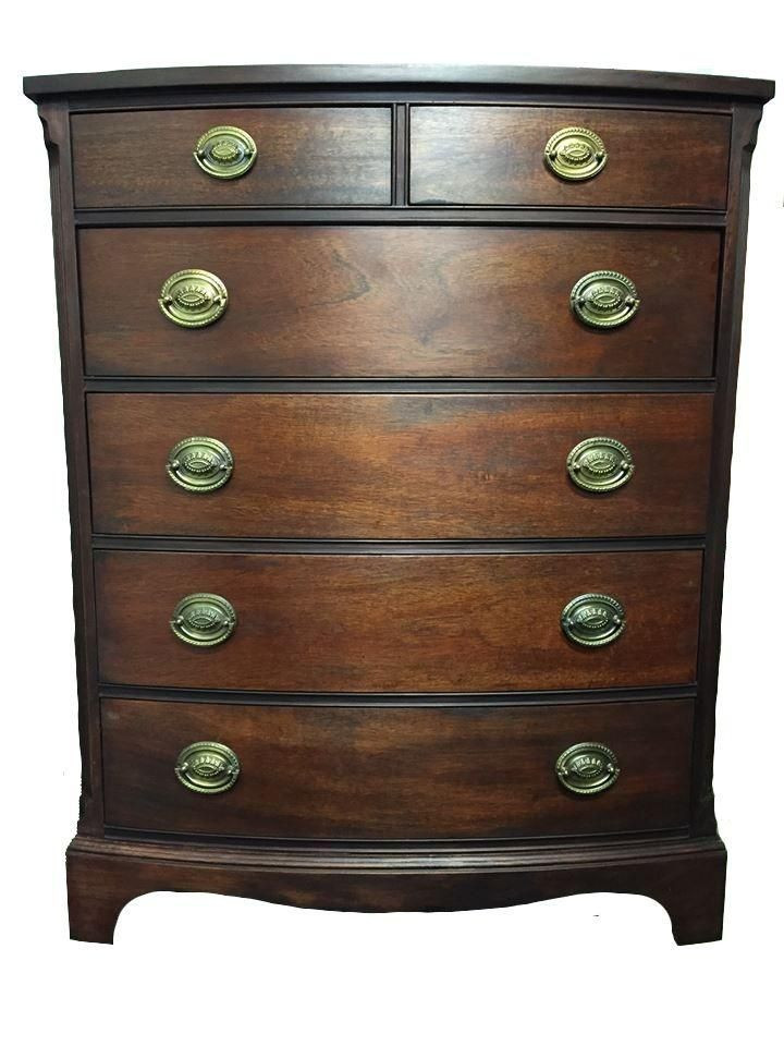 Drexel Heritage Bedroom Furniture sold Vintage Drexel Heritage Bow Front Mahogany Dresser