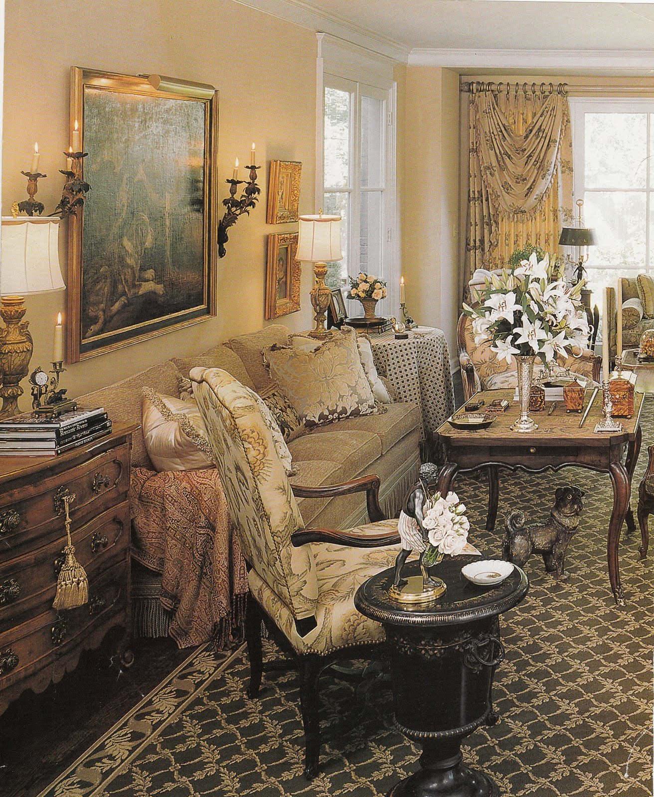 French Country Living Room Decor Hydrangea Hill Cottage French Country Decorating