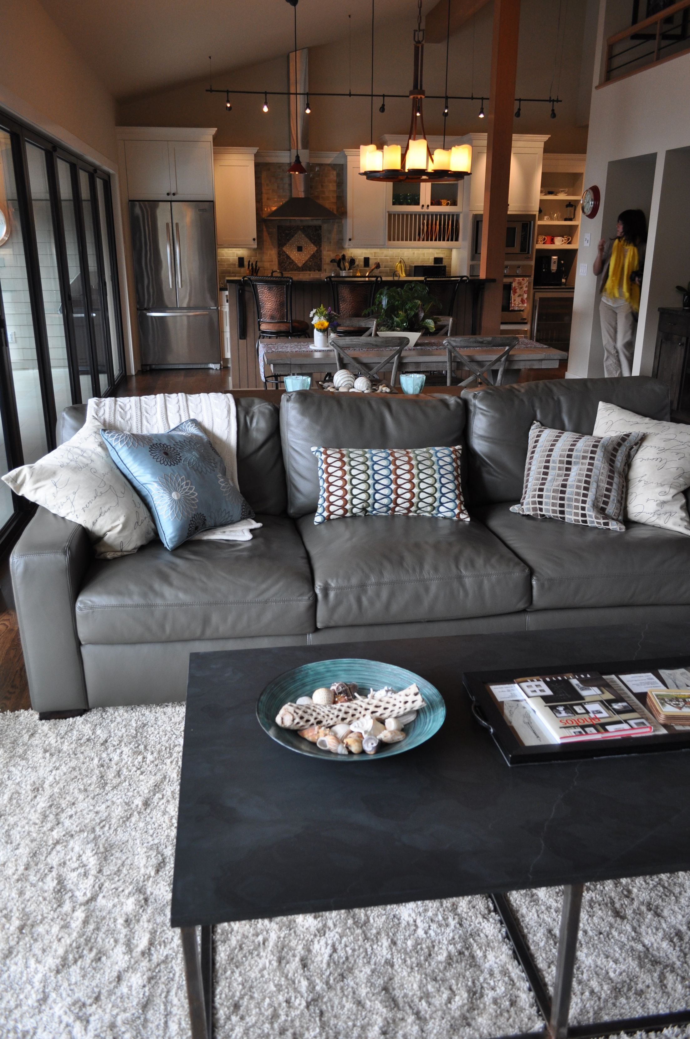 Gray Living Room Decor Ideas Best 25 Grey Leather Couch Ideas On Pinterest