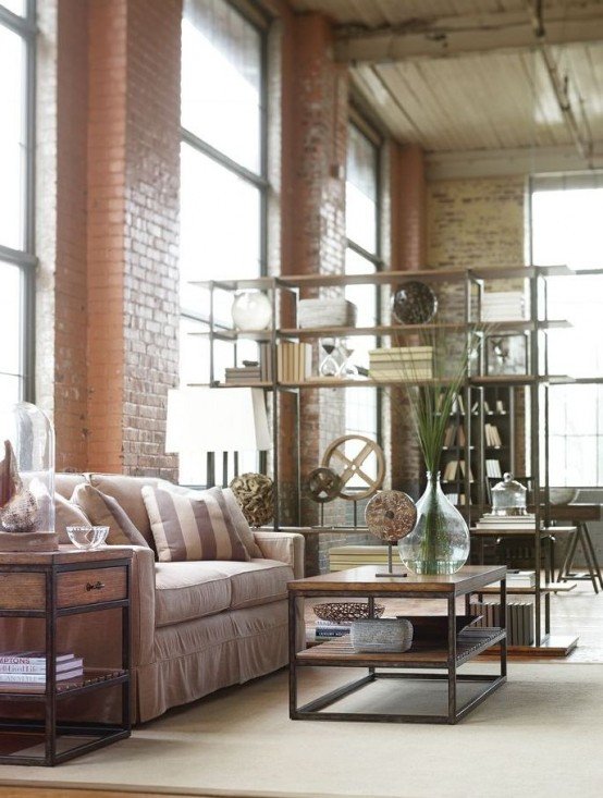 Industrial Modern Living Room Decorating Ideas 30 Stylish and Inspiring Industrial Living Room Designs