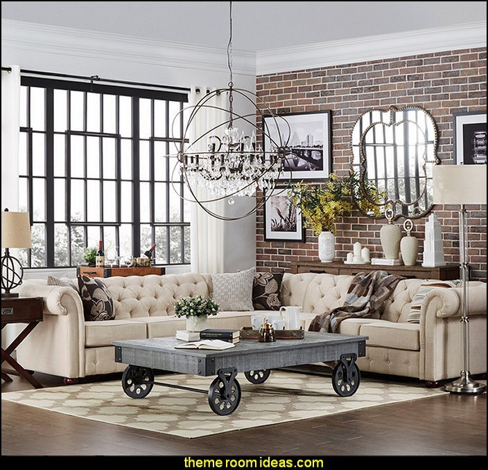 Industrial Modern Living Room Decorating Ideas Decorating theme Bedrooms Maries Manor Industrial Style