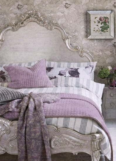 Lavender and Gray Bedroom French Grey and Lavender