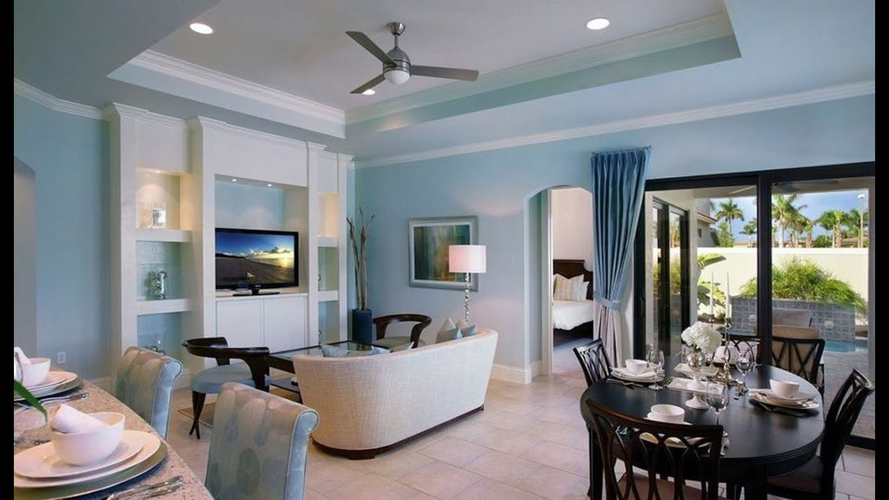 Modern Blue Living Room Decorating Ideas Light Blue Walls Rendering Living Room