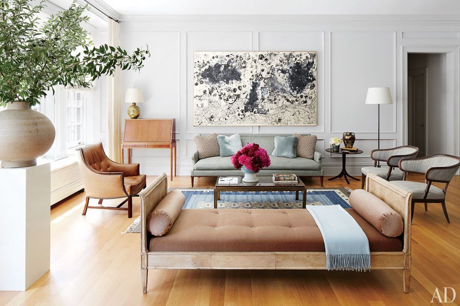 Modern Daybed Living Room Decorating Ideas Famous Folk at Home Nina Garcia’s Upper East Side Apartment