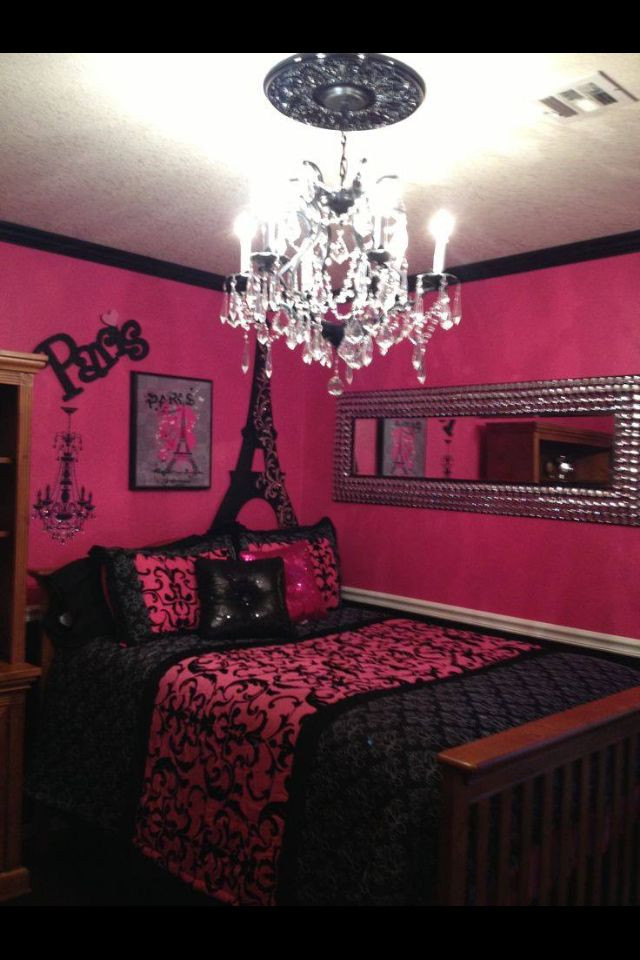 Pink and Black Bedroom Decor Absolutely Love It