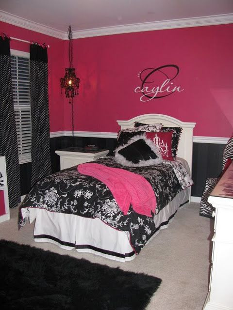 Pink and Black Bedroom Decor Pin On for the Home