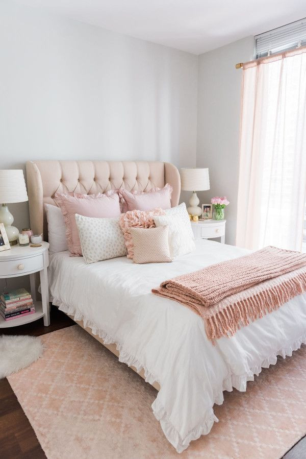 Pink and Gold Bedroom Decor My Chicago Bedroom Parisian Chic Blush Pink