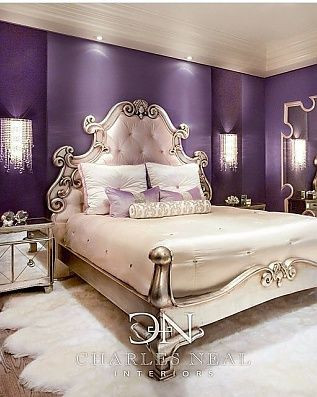 Purple and Silver Bedroom WnÄtrza Strona 30