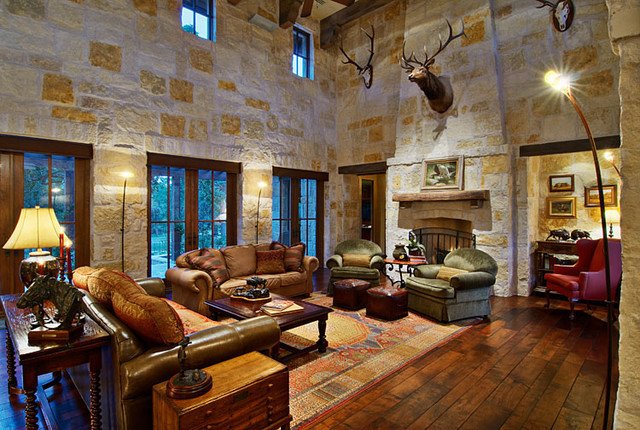 Ranch House Living Room Decorating Ideas Hill Country Ranch Living Room Traditional Living Room